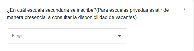 Campo de la Secundaria